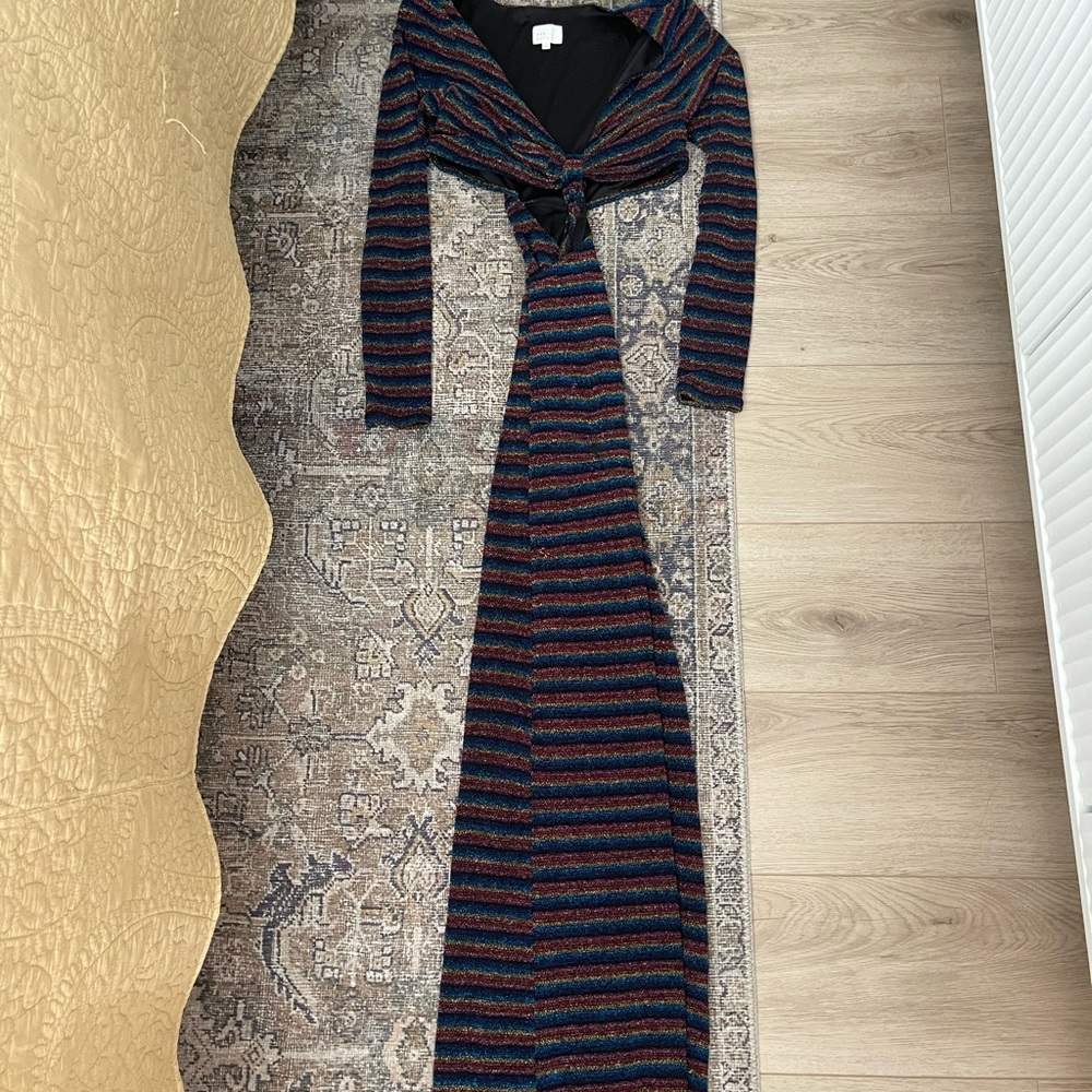 Striped Multicolor Maxi Dress